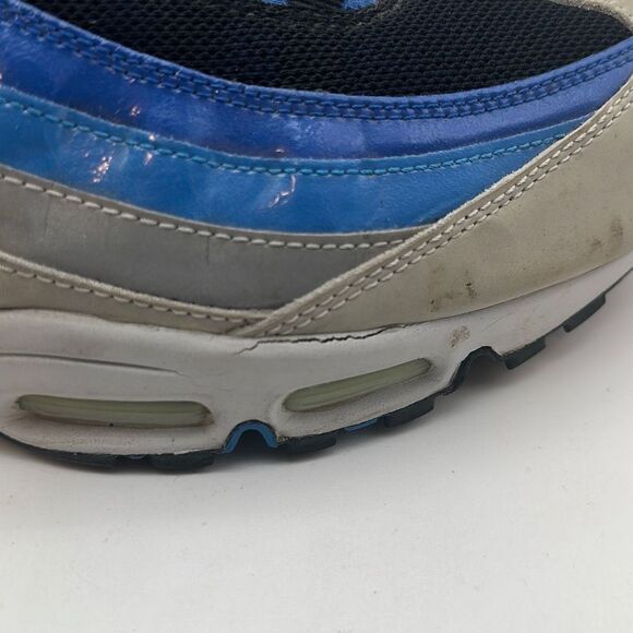 Nike Mens Air Max 95 Size 14 Blue Gray Athletic Running Shoes Sneaker 609048-404